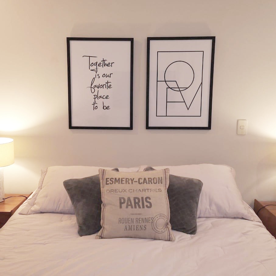 bueno Ambicioso desagüe Dormitorio: guía para elegir la medida de tus cuadros | Venta de Cuadros  Modernos | De La Paz